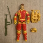 Hasbro G.I. Joe Blowtorch figure 1980s, great shape, loose with accessories