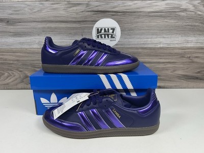 **Adidas SAMBA OG 'Purple Rush' Gold Leather (KI6790) Women's SIZES