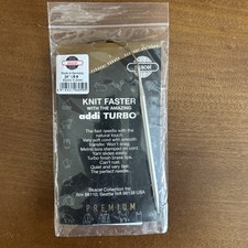 Addi Knitting Needle Turbo Circular Skacel Gold Cord 24  US 8 NEW 60cm/5.0 mm