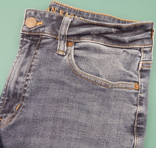 Jeans donna American Eagle Extreme Flex slim gamba dritta 30/32 BLU CHIARO - Foto 18 di 21