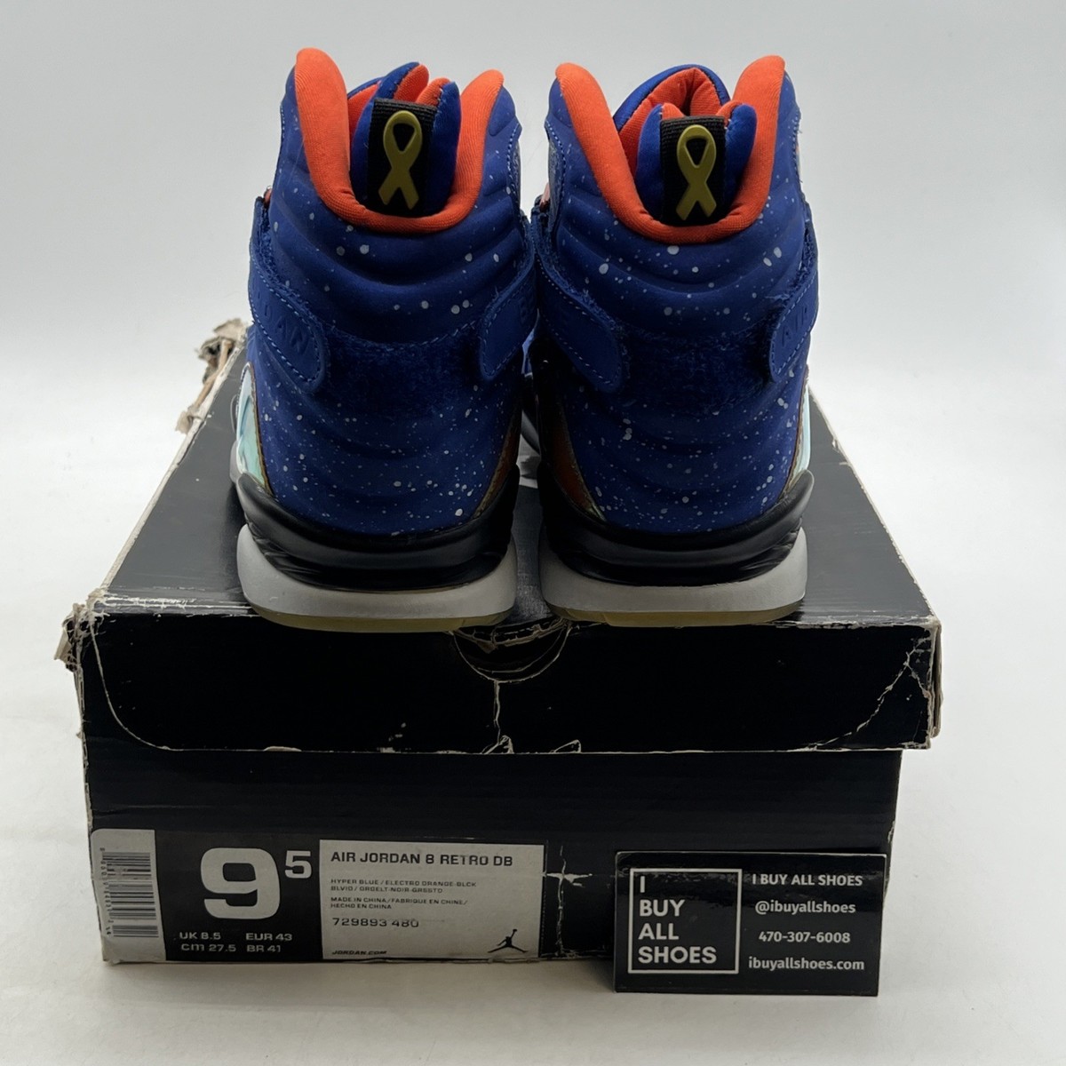 Size 9.5 - Air Jordan 8 Retro DB Doernbecher for sale online | eBay