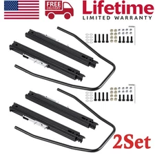 Racewill Universal Dual Lock Slider Seat Slider Track Bracket Set Aessembly 2PCS