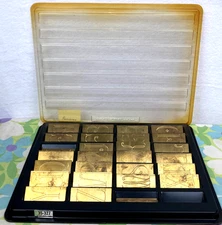 New Hermes 35-327 "Parisian" Engraving 2" Tall Font Set 48 pcs