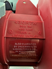 Hubbell 430R7W Watertight Pin & Sleeve Receptacle 3-Phase 4-Wire 30A 480VAC 3P