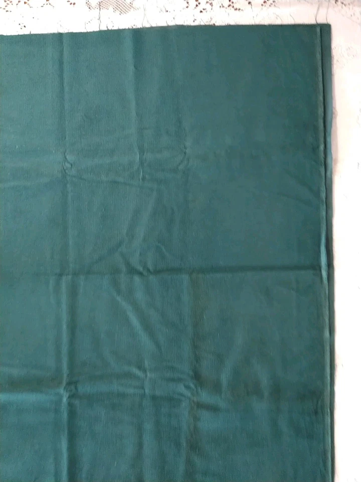 Dark Green Cotton Corduroy Fabric 16" x 48" Cut Continuous - Image 2 of 4