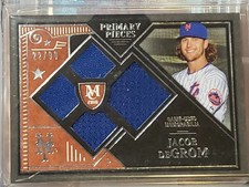 JACOB DEGROM 2016 TOPPS MUSEUM COLLECTION PRIMARY PIECES QUAD RELIC N.Y. METS