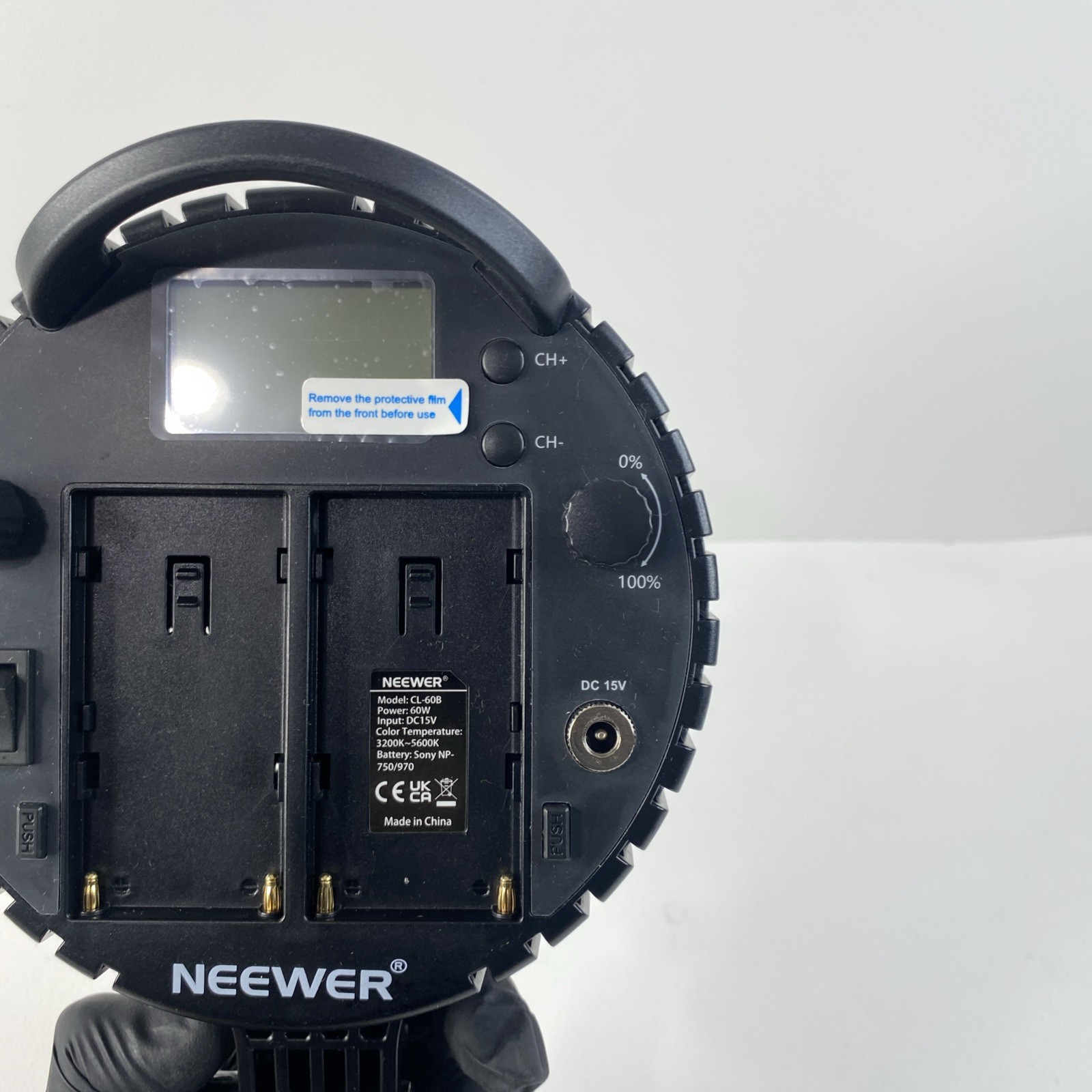 NEEWER CL-60B 60W LED Light 3200K-5600K W/ Remote & Hand Tripod