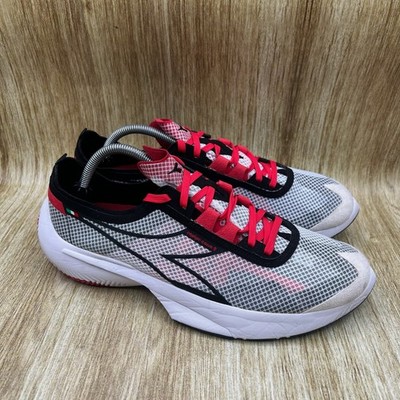 Diadora Equipe Corsa 2 Men's Size 10.5 Running Shoes White Black Red Mesh