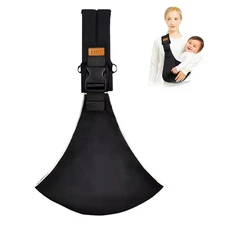 Baby Sling Carrier Adjustable Wrap Toddler Carrier 10-30 lbs Black