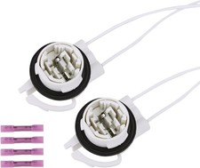 2PCS Light Socket Wire Harness Pigtail Repair Kit LED Standard DRL Turn Brake