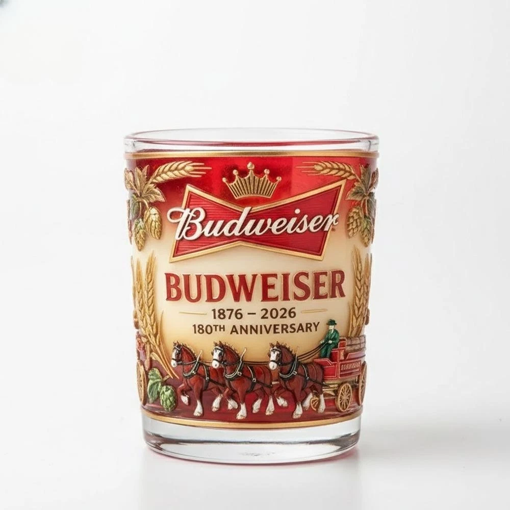 [No box]Budweiser 150Th Anniversary Collectors Whiskey Glass