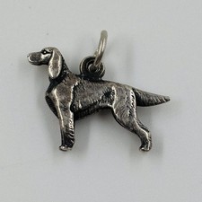 James Avery Charm Sterling Silver Retired Irish Setter Pointer Dog 3D Rare