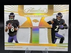 Lamar Jackson Derrick Henry 2024 Flawless Dual Diamond Patch /25 Ravens Sweet