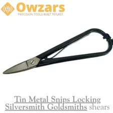 Jewelry Metal Tin Snips Shears Scissors for Goldsmith Silversmith Sheet Cutting