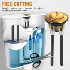 Gold WC-Taster DUAL Sp&uuml;lung 48 mm 58 mm zum Nachr&uuml;sten oder Austausch
