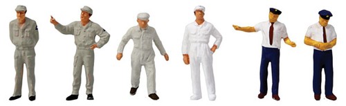 Figuras de asistentes de gasolinera Preiser 1010586 HO (juego de 6) | Zustand: New