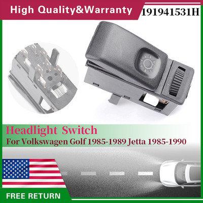 New 191941531H Headlamp Switch Control Fits VW Golf MK2 Jetta MK2 85-90