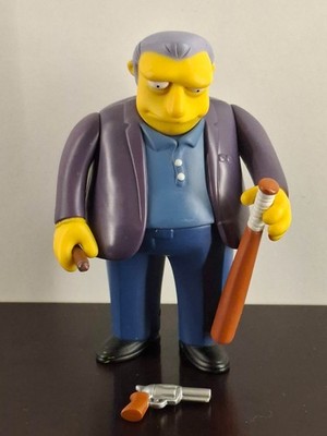 The Simpsons Fat Tony Playmates Action Figure with Bat and Gun - World of Spring