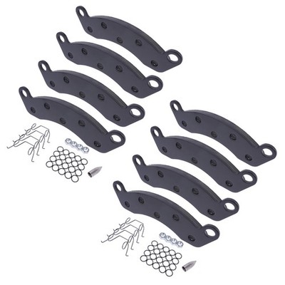 New 8* 10-12k Trailer Disc Brake Pad Set for Dexter 2 Wheels Semi-Metallic Black