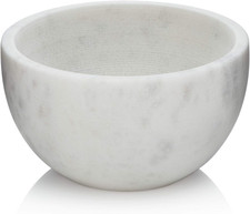 the Original Marble Shaving Soap Bowl Handmade from 100 Natural Marble with Int