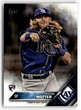 Taylor Motter 2016 Topps Update Tampa Bay Rays Rookie #US151