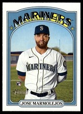 2021 TOPPS HERITAGE BASEBALL CARD JOSE MARMOLEJOS #658 RC SEATTLE MARINERS 6482