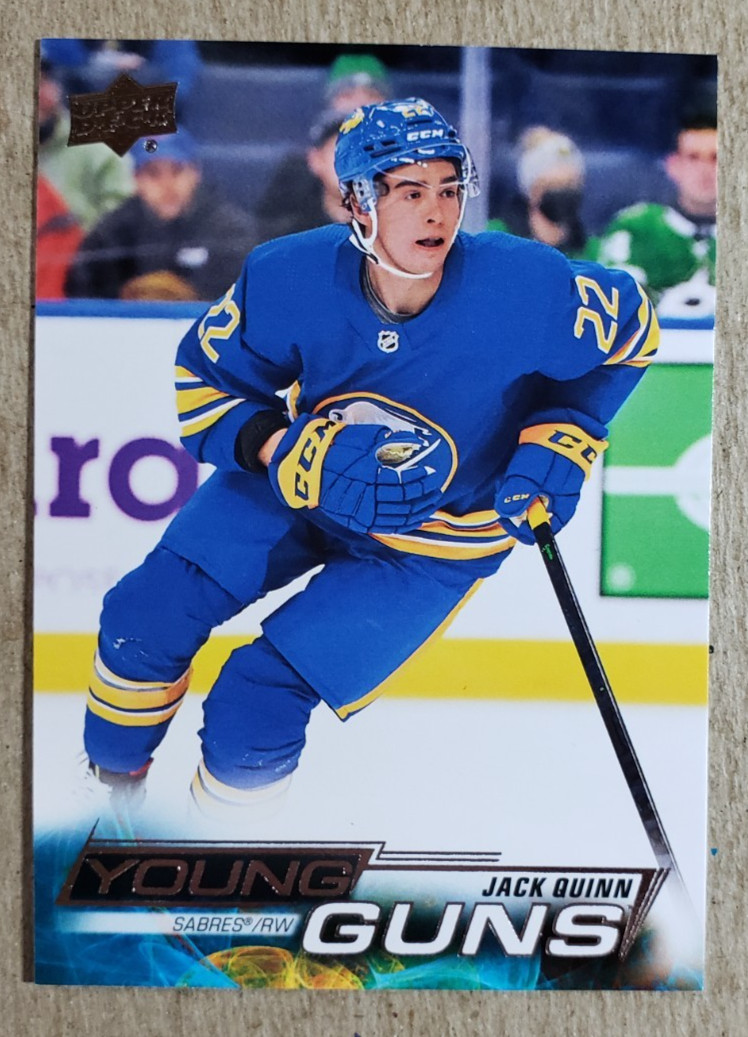 2022-23 Upper Deck Young Guns Jack Quinn RC #204 Buffalo Sabres Rookie