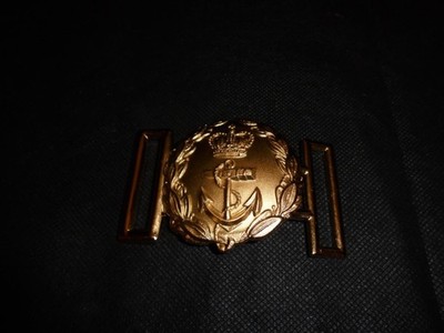 NEU Britische Royal Navy RN QC Queen's Crown Schwert Gürtelschnalle