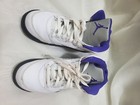 Jordan 1 Kids Size 2Y Shoes Purple White Sneakers