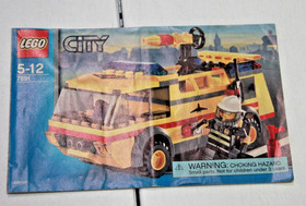 LEGO City #7891 Airport Fire Truck 100% Complete w/ Instruction & Minifigure