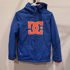 DC Shoes Youth Ski Snowboard Jacket Blue Oran...