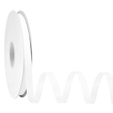 3/8 inch 50 Yards White Grosgrain Ribbon for Gift Wrapping Weddings Flower Bouqu