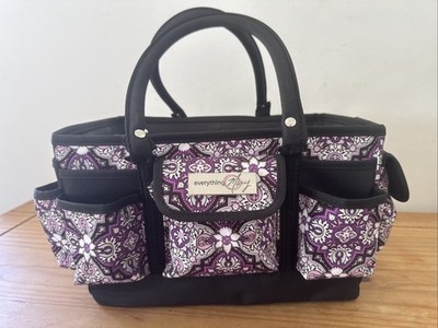 Everything Mary Basteltasche Organizer Beuteltasche schwarz/lila Aufbewahrung Kunsthandwerk BX57