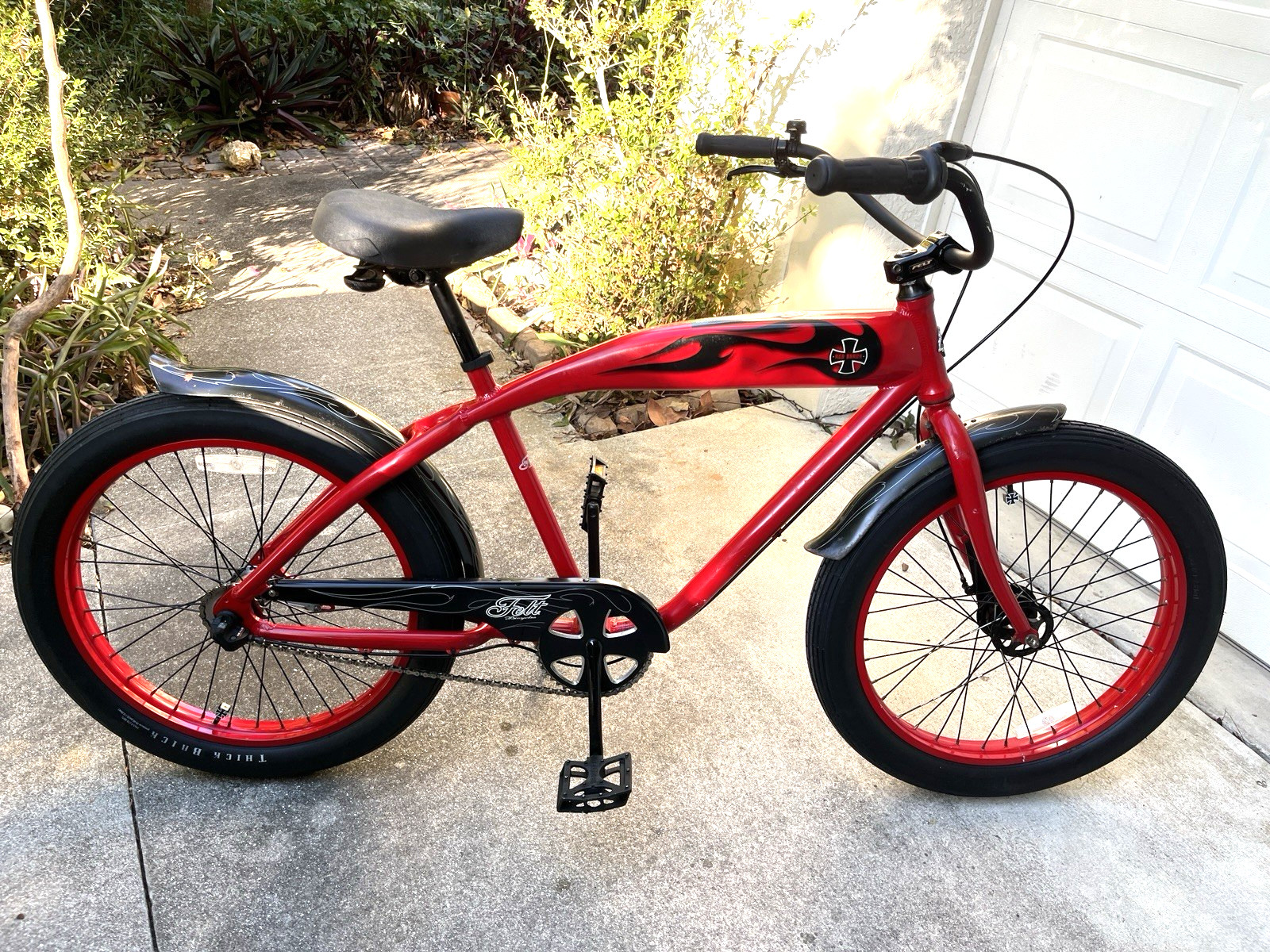 Vintage FELT Red Baron 3 Speed Cruiser Bike