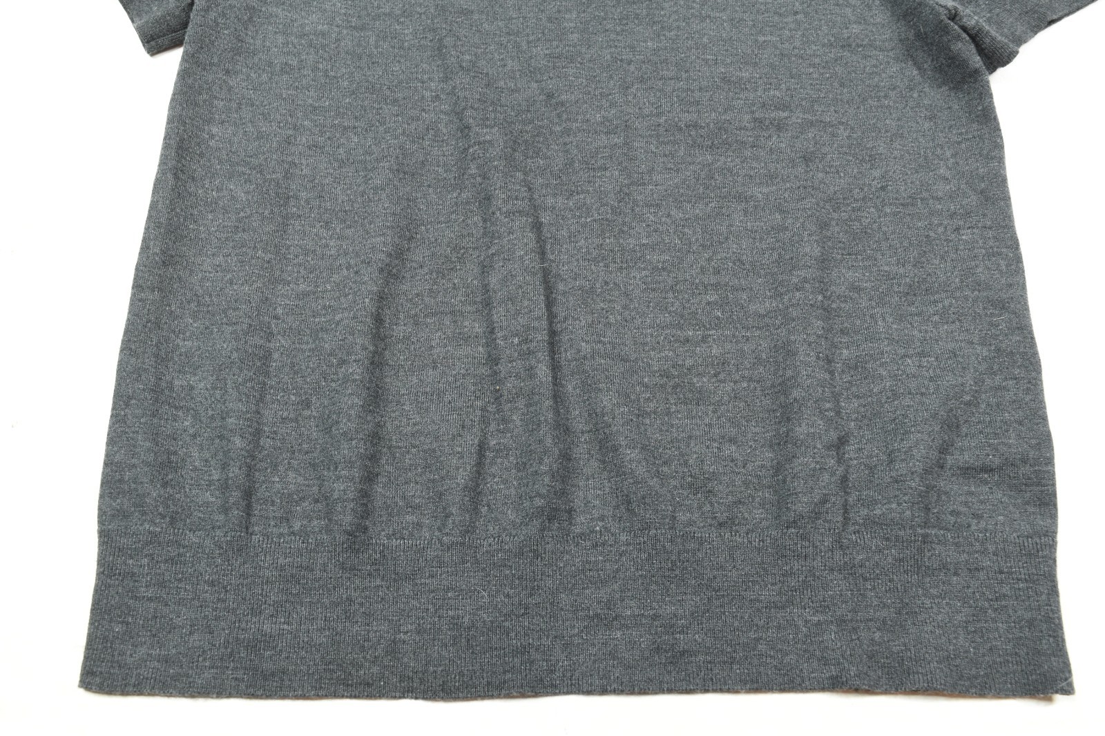 Theory Regal Wool Basic Tee Womens Medium Gray Sh… - image 5