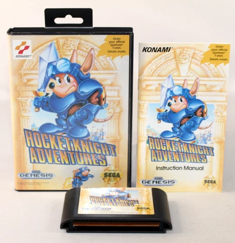 Rocket Knight Adventures Sega Genesis Complete CIB! Very Good Condition! RARE!