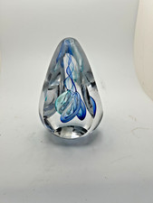 Beautiful Signed Galeria Clemval Heavy Art Glass Paperwieght