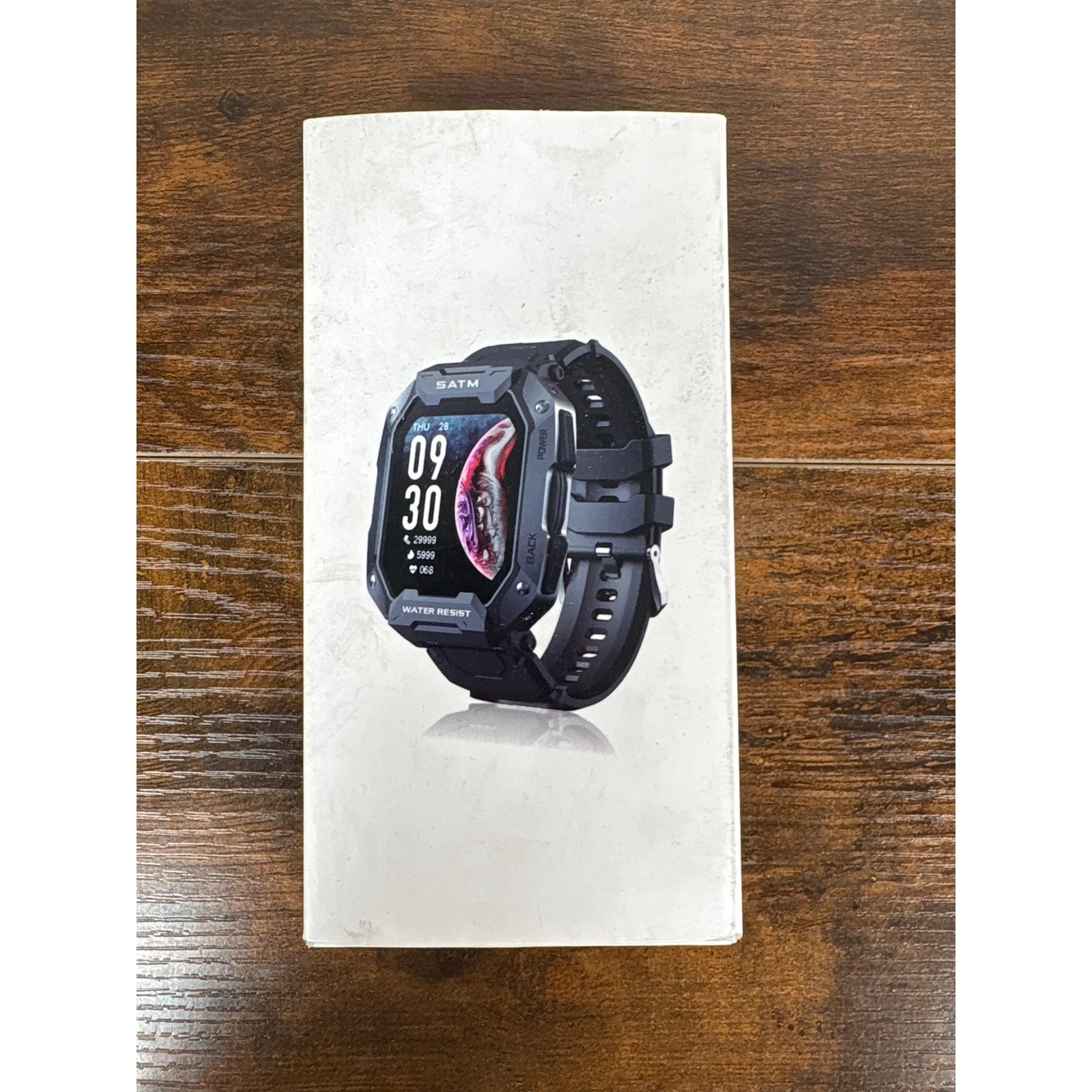 C20 Rugged Smartwatch Tactical Outdoor Fitness Tracker 5ATM Waterproof Black NEW