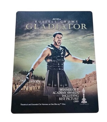 Gladiator Blu-ray SteelBook Russell Crowe Theatrical & Extended Versions 2 Disc
