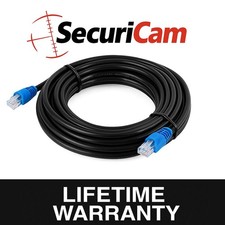 DIRECT BURIAL ETHERNET NETWORK CABLE CAT6 OUTDOOR WATERPROOF 15M METER BLACK