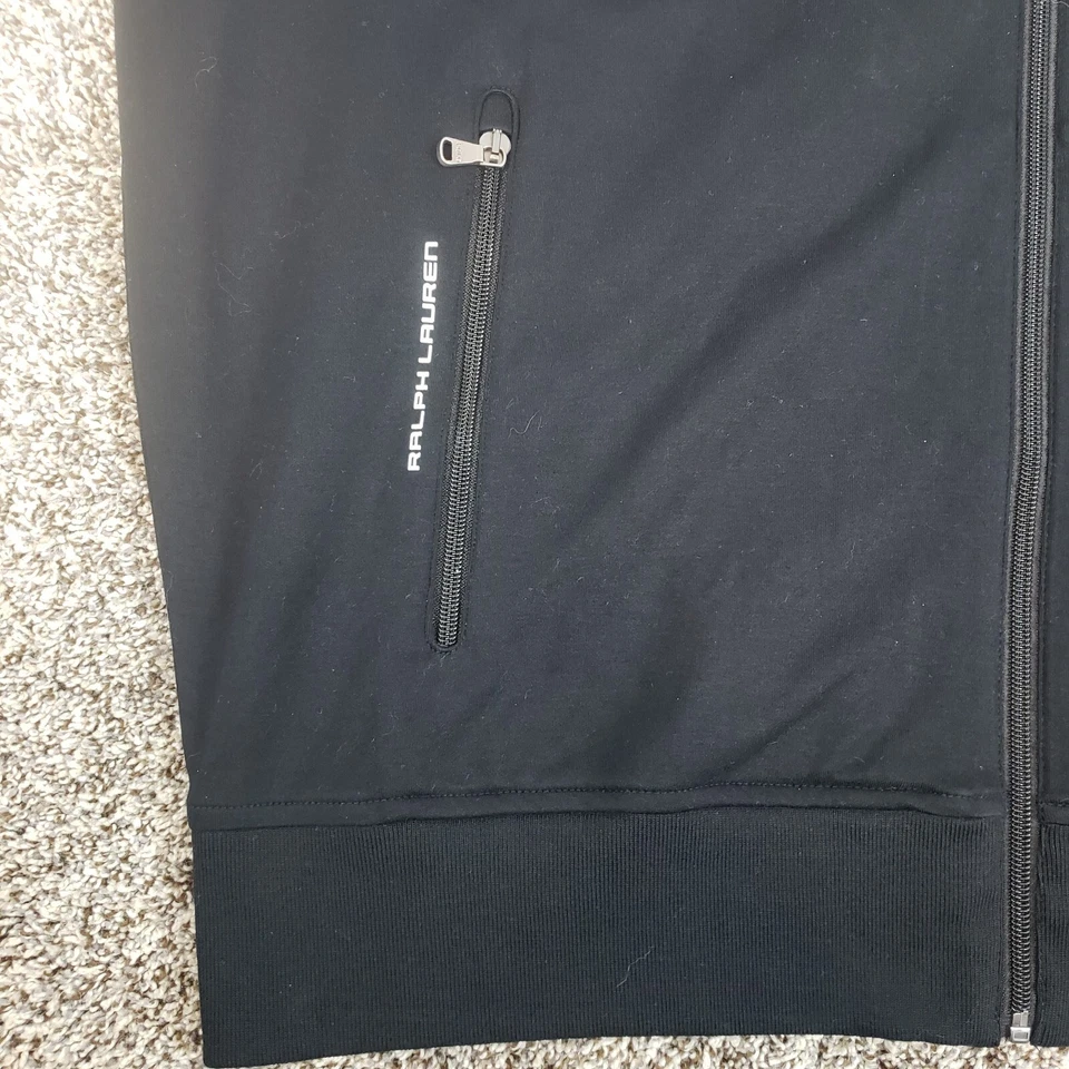 Polo Ralph Lauren Full Zip Track Jacket Mens XLT Tall Black Red White - Image 3 of 4