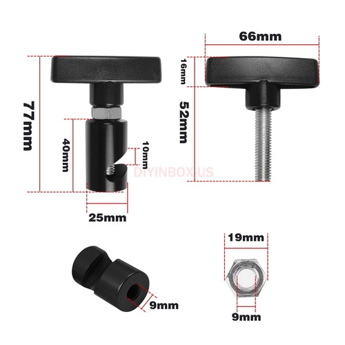 2pcs Car Hood Lift Rod Support Clamp Shock Prop Strut Stopper Retainer Tool BLK - Picture 12 of 20