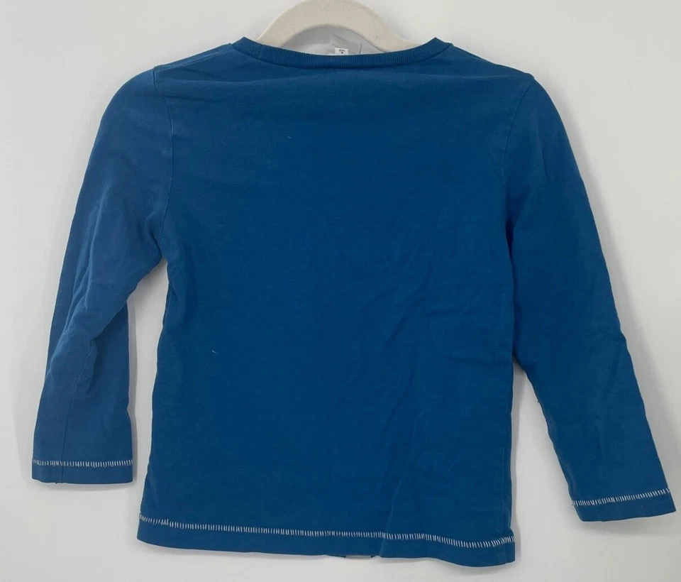 LIttle Marc Jacobs boys blue long sleeve t-shirt little mr marc print sz 4/105 - Image 2 of 4
