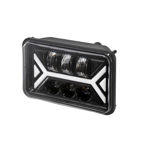 Pair 4"x6"inch LED Headlights DRL Sealed Hi-Lo Beam For Chevy Chevrolet Camaro - Imagen 3 de 12