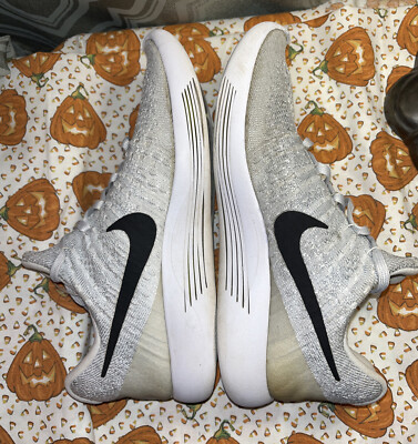 Nike Lunarepic Low Flyknit Ladies Running Shoes Wolf Grey Size