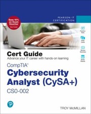 Comptia Cybersecurity Analyst Cysa Cs0-002 Cert Guide, Hardcover by McMillan...