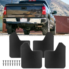 4Pcs Wide Rally Mud Flaps Splash Guard Mudguard For GMC Sierra 1500 2500 3500