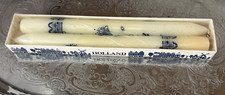 Delft Holland Hand Made 10" Art Tapers Candles  NOS