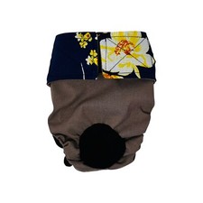 Barkertime Golden Bloom Cat Diaper - Made in USA