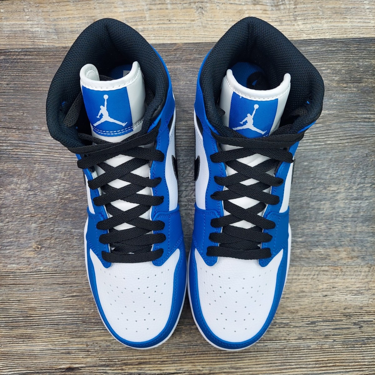 Size 8.5 - Jordan 1 TD Cleat Mid White Black Royal for sale